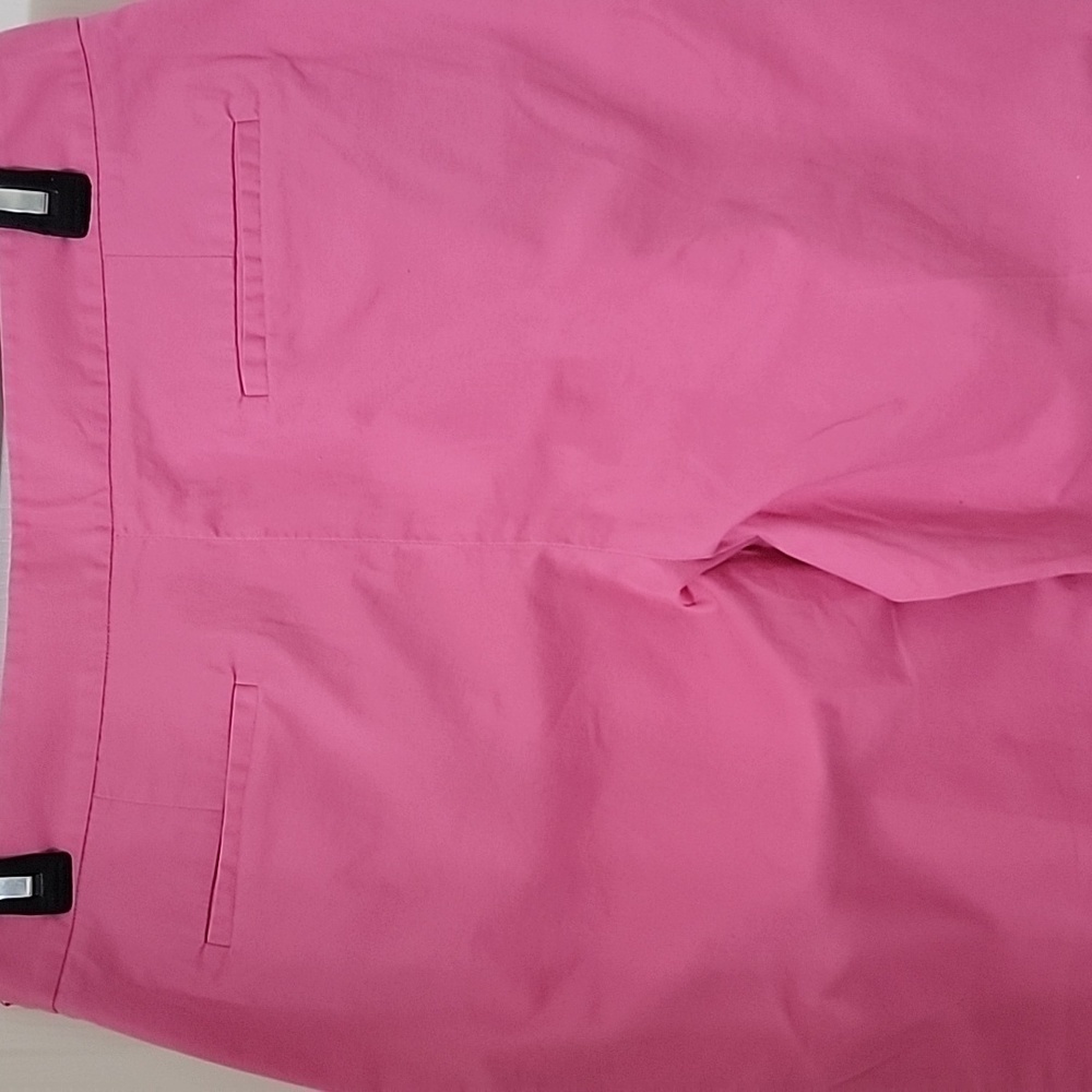 Pendleton Size 8 Pink Side Zip Stretch Capri Pant… - image 4